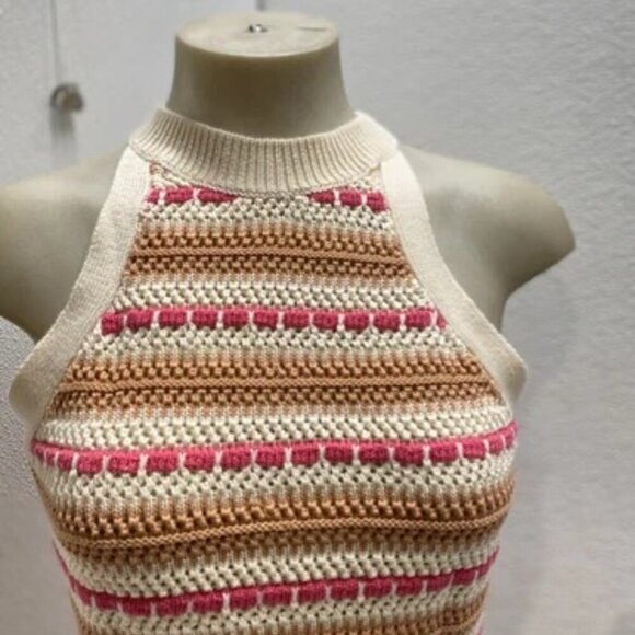 NEW CENTRAL PARK WEST Womens Cute Knit Coen Tank Top Size XS Poppy Multi - Picture 9 of 10